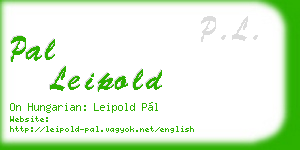 pal leipold business card